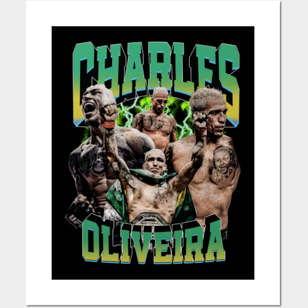 Charles Oliveira Do Bronx Boxing Vintage Wall Art by FightNation